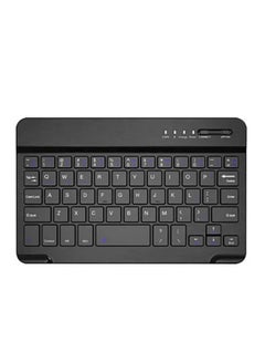 اشتري لوحة مفاتيح بلوتوث لاسلكية محمولة ذكية باللغتين العربية والإنجليزية (10 انش) - أسود في الامارات
