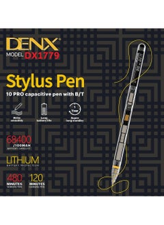 Buy Professional Stylus Pen With Tilt Function Pressure Sensitivity Magnetic Absorption DX1779 Capacitive Pen With B/T in Saudi Arabia