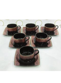 Buy 12-piece porcelain tea mug set in Egypt