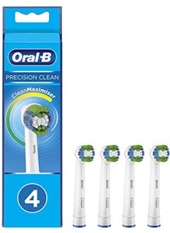 Buy Pack of 4 rechargeable toothbrush heads, green/blue/white in Saudi Arabia