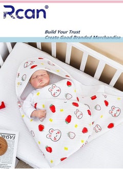 اشتري Baby Swaddle Blanket Anti-Scare Blanket Organic Cotton Easy Adjustable Sleeping Bag Shockproof and Breathable for Newborn Boys Girls في السعودية