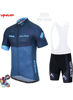 Buy Short Sleeved Shoulder Strap Cycling Suit in UAE