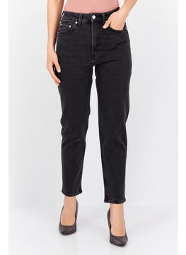 اشتري Women Regular Fit Washed Stretchable Jeans, Black في السعودية