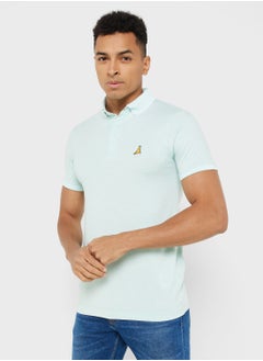 Buy Brave Soul Jersey Polo With Split Hem Side in Saudi Arabia