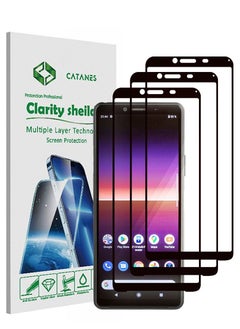 اشتري 3 Pack For Sony Xperia 10 II Screen Protector Full Screen Coverage Anti Scratch Shatter Proof Full Glue Back في الامارات