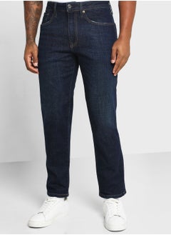 Buy Dark Wash Straight Fit Jeans in Saudi Arabia