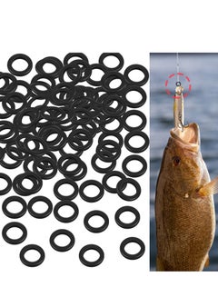 اشتري SYOSI Stainless Steel Fly Fishing Tippet Rings, Lightweight Fishing Line Ring 2.5 mm Low Profile Fishing Ring for Saltwater Freshwater Trout Fish Lure Tackle (200 Pack) في الامارات
