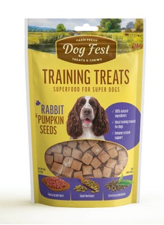 Buy Dog Training Treats Rabbit And Pumpkin Seeds 90g in UAE