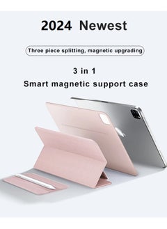 Buy Apple iPad Pro 11-inch(2nd, 3rd, 4th generation) Case,Detachable Smart Dual Clip Magnetic Holster Case,Supports Pencil Gen 2 Charging Magnetic Accessory Cover,Sleep with auto wake,Pink in Saudi Arabia