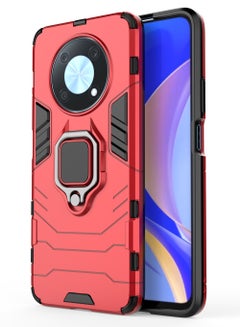 Buy Huawei NOVA Y90 4G Case Cover with Bracket, Kickstand Shell Back Cover Scratch-Resistant Shock-Absorbing Protector Accessories Kickstand Stand Magnetic Car Ring Holder Protection in UAE