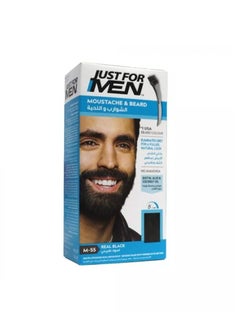 Buy Just for Men Moustache & Beard M-55 Real Black in UAE