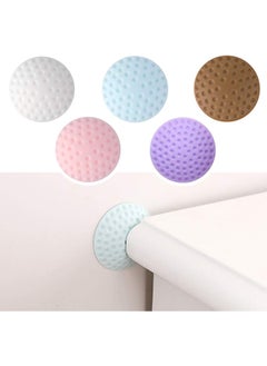 Buy 5 Pcs Door Stopper Wall Protector  Silicone Door Handle Anti Collision Crash Pad  Self Adhesive Door Knob Wall Bumper For Bedroom Kitchen Cabinets in Egypt