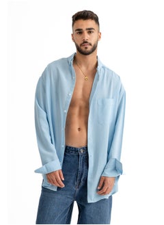 Buy Basic linen shirtlong sleeves in Egypt