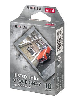 Buy Instax Mini Instant Film Stone Gray Border, 10 Shot Pack, Suitable For All Instax Mini Cameras And Printers in UAE