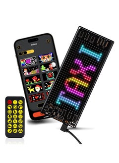 Buy LED Signs for Car [Smarter App Control] [Upgraded Lamp Beads], 7''x3'' Flexible LED Matrix Panel 5.0 Bluetooth Control USB 5V DIY Programmable Led Sign for Taxi Car Accessories in Saudi Arabia