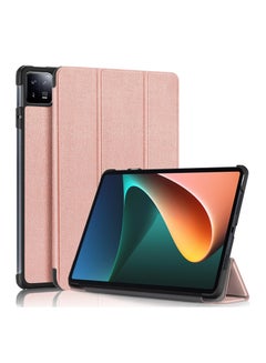 Buy Smart Tablet Case for Xiaomi Pad 6/ Xiaomi Pad 6 Pro Lightweight Trifold Stand Smart Case Cover with Auto Wake/Sleep Rose Gold in Saudi Arabia