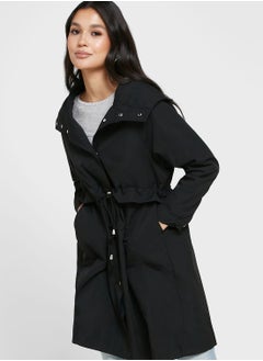 Buy Longline Coat With Cinched Waist in UAE