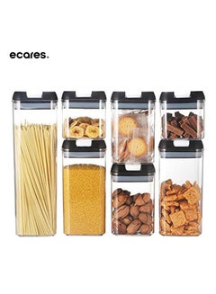 Airtight Food Storage Containers, 7 Pieces BPA Free Plastic Cereal  Containers with Easy Lock Lids for Kitchen Pantry