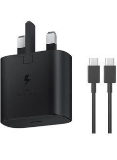 اشتري 45W USB C Charger Super Fast Charger USB C with 5ft Cable for45W USB C Charger,compatible Samsung UK Travel Adaptor (45W with USB type C Cable) Black Samsung Super Fast Charger Type C Samsung Galaxy S في الامارات