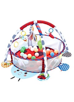 Buy Baby Activity Gym and Ball Pit Play Mat with 30 Balls Ladybug in UAE