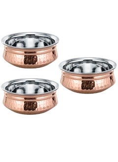 اشتري Hammered Copper Handi  15 Centimeter (3 pc) في السعودية