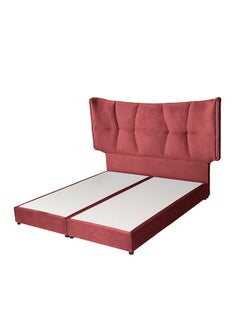 Buy Al Malk | Velvet Bed Frame - Burgundy in Saudi Arabia