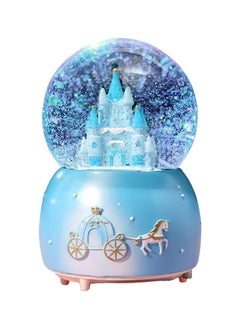 Buy Castle Snow Globe Music Box Cartoon Crystal Globe With Colour Changing LED Lights Kids Music Box Light Up Snow Globe Desktop Decorations Home Decoration in Saudi Arabia