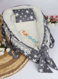 Buy Baby Nest Mattress with Baby Pillow Portable Baby Cot with Various Designs in Saudi Arabia
