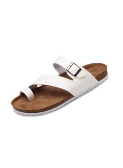 Buy Casual Cork Footbed Support Sandals White in UAE