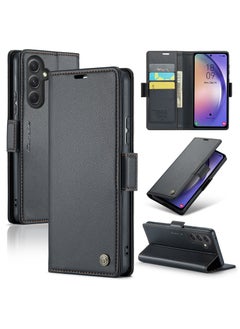 Buy CaseMe Flip Wallet Case For Samsung Galaxy A54 5G RFID Blocking PU Leather Wallet Flip Folio Case with Card Holder Kickstand Shockproof Phone Cover - Black in Egypt