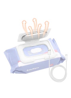 اشتري Baby Wipe Warmer Portable Baby Wet Wipes Warmer Heater USB Powered Perfect for Traveling في الامارات