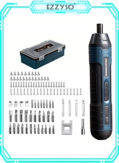 Buy Electric Cordless Screwdriver With 105pcs Accessories USB Rechargeable Portable Electric Screwdriver Set Adjustable Torque Cordless Screwdriver For Small Home Projects Home DIY Repair in Saudi Arabia