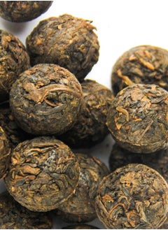 Buy Dark Shu Puer Dragon Ball Tea Organic Aromatic Strong Malty Loose Leaf Refreshing Production Blended Arbor Tree Leaves in UAE