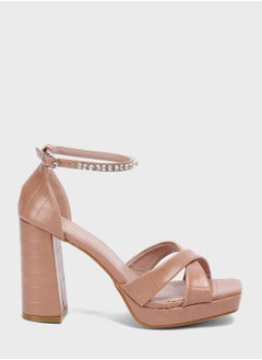 Buy Block Mid Heel Sandals in UAE