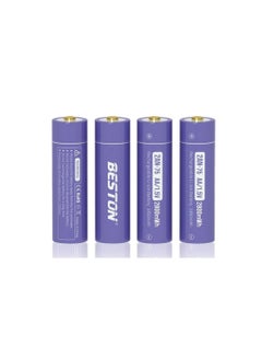 Buy Beston AA 1.5V Rechargeable batteries - Pack of 4 in UAE