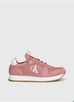 Buy Women's Suede Trainers -  suede upper, Pink/ White in Saudi Arabia