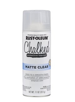 Buy Rust-Oleum Chalked Sealer/Wax Topcoat Spray Paint Matte Clear in UAE