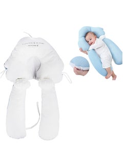 Buy Baby Head Shaping Pillow, Infant Anti-Startle Sleep Pillow, Removable, Drawstring Adjustable Winter and Summer Dual-Use, Suitable for Babies 0-36 Months - Blue in Saudi Arabia