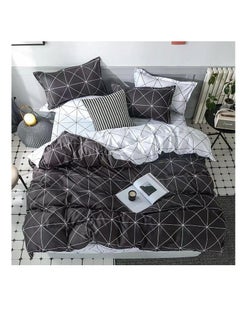 اشتري Pattern of Geometric Elements Home Bedding 6pcs Duvet covers set Digital Print Polyester Flat Bed with Pillowcase 100% Polyester في الامارات