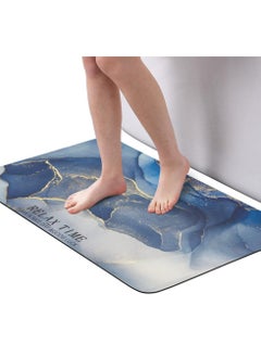 اشتري Bath Mat Rug, Innovative Bathroom Rug Mat, Super Absorbent Quick Dry Rubber Backed Dirt Resistant Bath Rugs Mats, for Bathroom Non Slip Bathroom Rug, Kitchen Comfort Floor Mats في الامارات