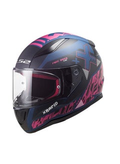 Buy LS2 HELMET FF353 RAPID Full Face Racing Helmet - Size XL - Color Xtreet Matt Black Purple in Egypt