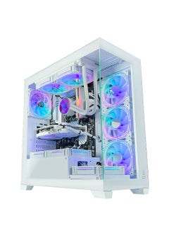 Buy HiFly Magna Gaming PC - Intel Core i7-12700 Processor | NVIDIA 4060Ti 16GB GPU | 32GB DDR4 RAM | 2TB M.2 NVMe SSD | 240mm Liquid Cooler | WiFi + Bluetooth Ready | Windows 11 Pro | Game Sekret Desktop Computer Tower (White) in UAE