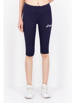 Buy Women Sportswear Fit Training Legging Short, Navy Blue in UAE