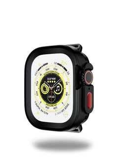 اشتري Apple Watch Ultra/Ultra 2 Case 49mm, Heavy Duty Rugged Soft TPU Hard PC Proetective Bumper for Apple Watch 49MM Case, NO Screen Protector, Cover Frame for Apple Watch في الامارات