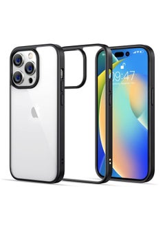 Buy iPhone 14 Pro Max Case 6.7 inch Anti-Yellowing Military, Hard Anti-Explosion Back, Ultra Thin Crystal Case Anti-Drop Shockproof Protection, Anti-Scratch for iPhone 14 Pro Max Clear Black Cover in Saudi Arabia