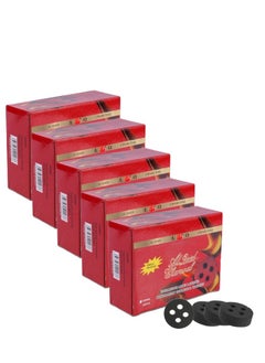 Buy Bakhoor Charcoal Quick Ignite and Long Lasting Incence Coal 100-Peices x 5 Pack in UAE