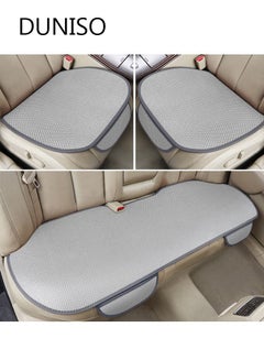 Buy 3PCS Auto Breathable Universal Four Seasons Car Seat Covers Luxury Include Front Car Seat Protector and Rear Car Seat Cushion Compatible with 95% Vehicle Fit for Cars Truck SUV or Vans in UAE