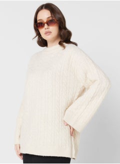 Buy Wide Sleeve Knitted Sweater in UAE