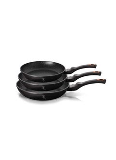 اشتري Aluminium 3 Pieces Frypan Set, Black Rose Collection, Black, Hungary في الامارات