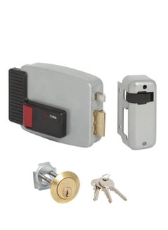 Buy Cisa 111610701 11610-70-1 EEK-door lock for attaching a cylinder right 12 V painted, grey aluminium, input 70 in Saudi Arabia